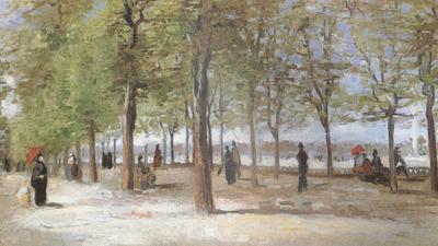 Vincent Van Gogh Lane at the Jardin du Luxembourg  (nn04) France oil painting art